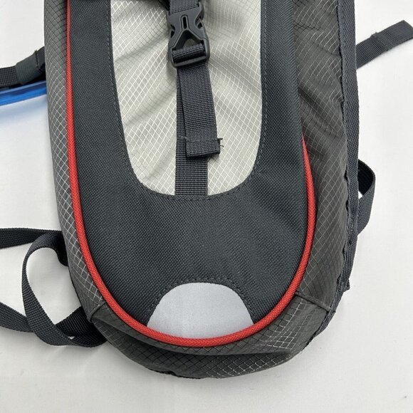 Glacier Peak Hydration Pack Backpack Slightly Used W/Bladder Gray Red - Picture 3 of 8